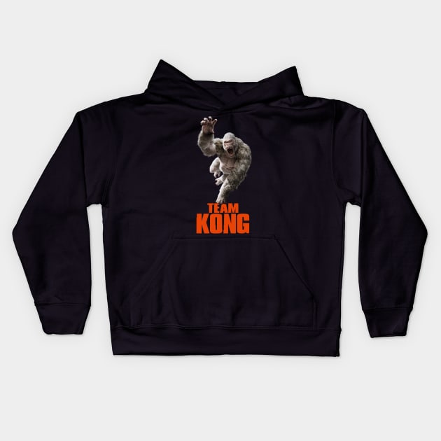 Godzilla vs Kong - Official Team Kong Neon Kids Hoodie by Pannolinno